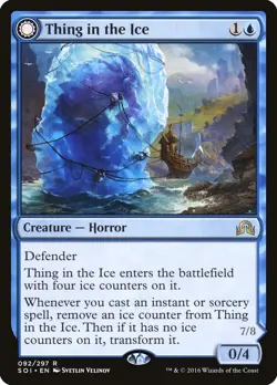[MTG] Thing in the Ice // Awoken Horror (092) (SOI) NM - Image 1