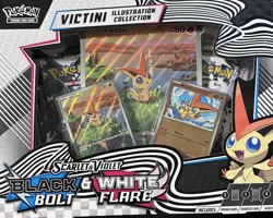 Pokemon Black Bolt/White Flare Unova SV10.5 Victini Illustration Collection - Image 1