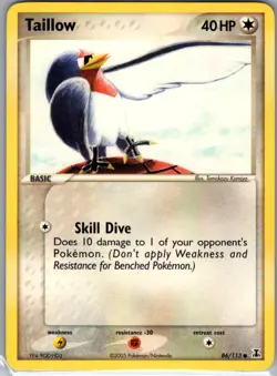 Taillow 86/113 Non Holo Delta Species - Pokemon Card - NM - Image 1
