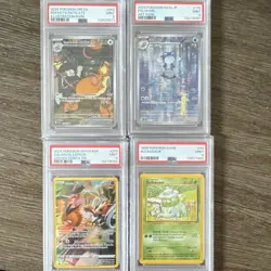 Pokemon TCG Graded Card Lot 4 Rocket's Raticate Poliwhirl Zapdos Bulbasaur - Image 1