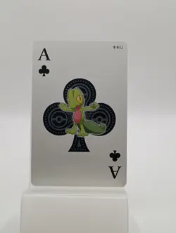 2015 POKEMON OMEGA RUBY PLAYING CARDS Treecko Ace of Spades - Image 1