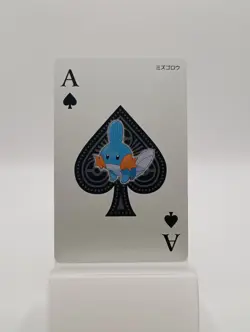 2015 POKEMON OMEGA RUBY PLAYING CARDS Mudkip Ace of Spades - Image 1