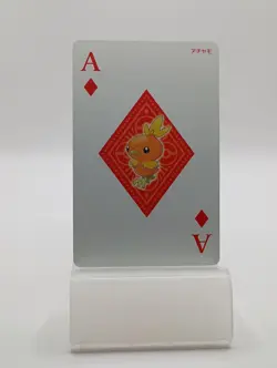 2015 POKEMON OMEGA RUBY PLAYING CARDS Torchic Ace of Diamonds - Image 1