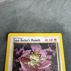 Team Rocket's Meowth No.18 WOTC Black Star Promo Pokemon Card NM Vintage - Image 4