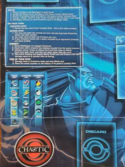 Chaotic TCG 106-Card Lot w/ Tin, UnderWorld Code, Rulebook, Mat - Image 2