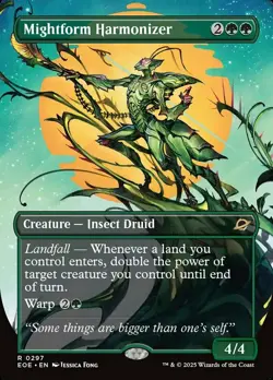 MTG Mightform Harmonizer - Foil - Borderless, NM-Mint, English Edge of Eternitie - Image 1