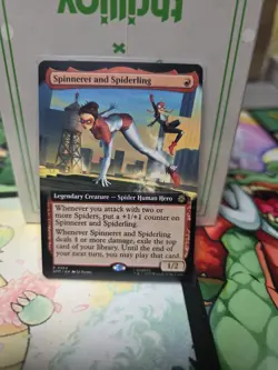 Spinneret and Spiderling X1 EXTENDED ART-NM/M- Marvel's Spider-Man - Image 1