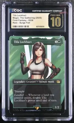2025 Magic Final Fantasy, TIFA LOCKHART, SURGE FOIL, CGC PRISTINE 10, Low Pop - Image 1