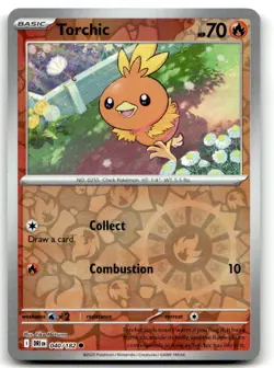 Torchic 040/182 Common Destined Rivals Pokemon Reverse Holo Near Mint - Image 1