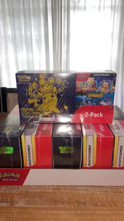 Pokemon Surging Sparks Elite Trainer Box and Booster Bundle Costco, 2-Pack - Image 1