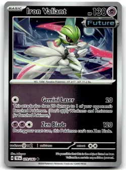 Iron Valiant 079/162 Uncommon Temporal Forces Pokemon Reverse Holo Near Mint - Image 1