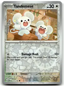 Tandemaus 153/182 Common Paradox Rift Pokemon Reverse Holo Near Mint - Image 1