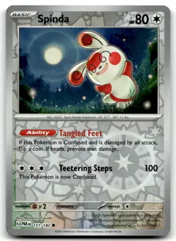 Spinda 151/182 Common Paradox Rift Pokemon Reverse Holo Near Mint - Image 1
