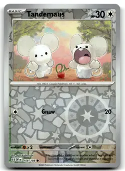 Tandemaus 159/198 Common Scarlet & Violet Pokemon Reverse Holo Near Mint - Image 1