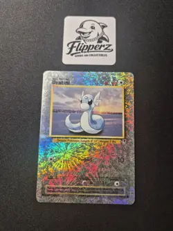 Dratini Reverse Holo Legendary Collection 38/110 Fireworks Holo Pokemon MP/HP - Image 1
