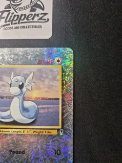 Dratini Reverse Holo Legendary Collection 38/110 Fireworks Holo Pokemon MP/HP - Image 3