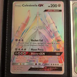 Pokemon Celesteela GX Ultra Beast Full Art Secret Rare Holo SM-Ultra Prism 162/… - Image 1