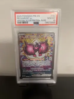 2025 POKEMON PRE EN-PRISMATIC EVOLUTIONS #163 PECHARUNT EX PSA 10 - Image 1
