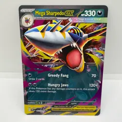 Pokemon TCG Mega Sharpedo ex Holo Double Rare ME02: Phantasmal Flames 061/094 NM - Image 1