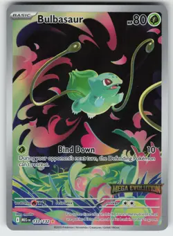 Bulbasaur - (Mega Evolution Stamped) Illustration Rare Promo Pokemon - Image 1
