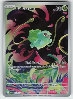 Bulbasaur Illustration Rare ME01: Mega Evolution 133/132 Pokemon - Image 1