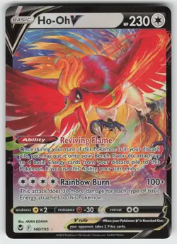 Ho-Oh V Ultra Rare SWSH12: Silver Tempest 140/195 Pokemon - Image 1