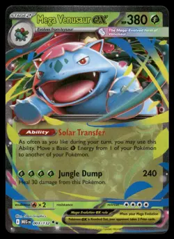 MEGA VENUSAUR EX 003/132 DOUBLE RARE MEGA EVOLUTION POKEMON NM - Image 2