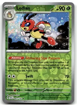 Ledian 3/142 Rare Deck Exclusives Pokemon Near Mint - Image 1