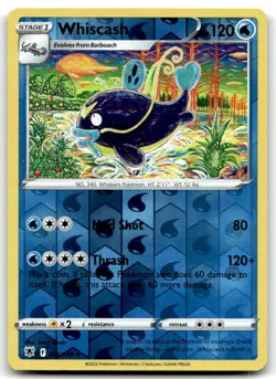 Whiscash 036/189 Uncommon Astral Radiance Pokemon Reverse Holo Near Mint - Image 1