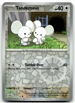 Tandemaus 154/182 Common Paradox Rift Pokemon Reverse Holo Near Mint - Image 1