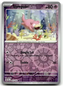 Slowpoke 57/142 Common Stellar Crown Pokemon Reverse Holo Near Mint - Image 1