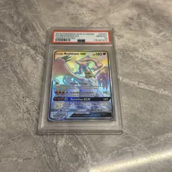 Reshiram GX SV51/SV94 Hidden Fates Full Art PSA 10 Pokemon Card - Image 1