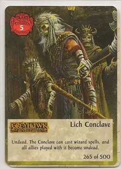 Spellfire 4th Edition Card M/NM 265/500 Lich Conclave - Image 1
