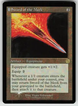 Sword of the Meek Foil R The Brothers' War: Retro Frame Artifacts 59 MTG - Image 1