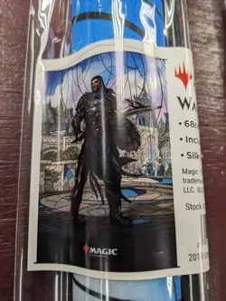 Gideon BlackBlade Stained Glass Wall Scroll Planeswalker Ultra Pro Magic - Image 1