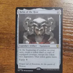 Wizards of the Coast Helm of the Host Commander Bloomburrow Rare Artifact 2024 - Image 1
