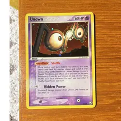 The Pokemon Company Unown N/28 EX Unseen Forces Holo Rare 60 HP English - Image 1