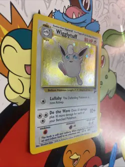 Wigglytuff #19 19/130 Base Set 2 Holo Rare WOTC Vintage Pokemon Card LP - Image 2