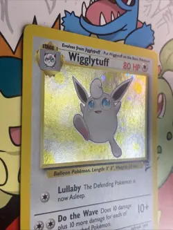 Wigglytuff #19 19/130 Base Set 2 Holo Rare WOTC Vintage Pokemon Card LP - Image 3