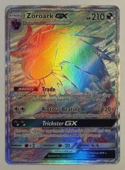 Zoroark GX - 77/73 - Shining Legends Secret Rainbow Rare Pokemon Card - NM - Image 2