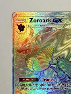 Zoroark GX - 77/73 - Shining Legends Secret Rainbow Rare Pokemon Card - NM - Image 4