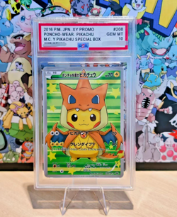 2016 Poncho Pikachu 208/XY-P Holo Mega Charizard Promo Pokemon Card Japanese - Image 1
