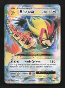 M Pidgeot EX 65/108 Holo EX Rare Evolutions Pokemon Near Mint - Image 1
