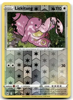 Lickitung 138/196 Common Lost Origin Pokemon Reverse Holo Near Mint - Image 1