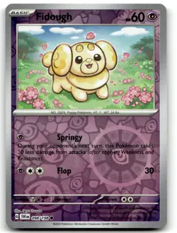 Fidough 098/198 Common Scarlet & Violet Pokemon Reverse Holo Near Mint - Image 1