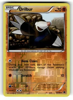 Pokemon: Emerging Powers Drilbur (54) #54/98 Uncommon,Reverse Holo .VO5 - Image 1