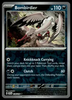 Pokemon: SV01: Scarlet & Violet Base Set Bombirdier #138/198 Reverse Holo .P2N - Image 1