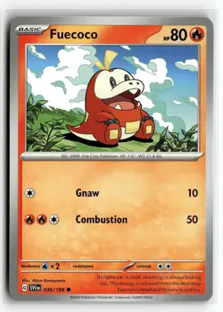 Pokemon: SV01: Scarlet & Violet Base Set Fuecoco #036/198 Common .P2N - Image 1