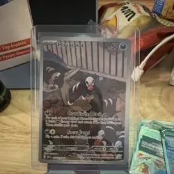 Pokemon Houndour Illustration Rare Full Art 204/197 SV03: Obsidian Flames Holo - Image 1