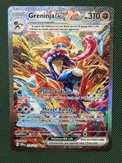 Pokemon Greninja ex 214 167 Full Art Near Mint Twilight Masquerade - Image 1
